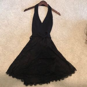 halter wrap dress